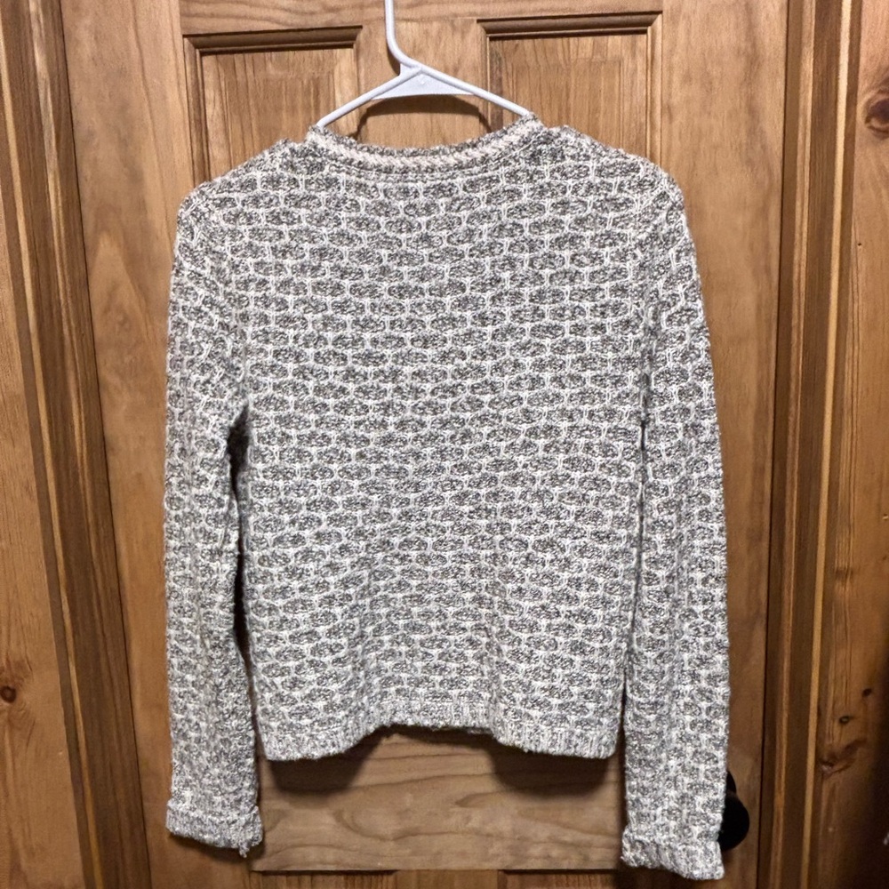 J. Crew Women's Black and White Cardigan - Picture 2 of 5